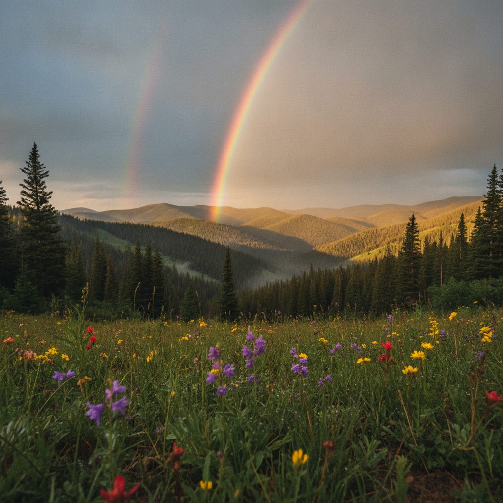 After the Storm, a Rainbow: Our Pregnancy Announcement — illustration